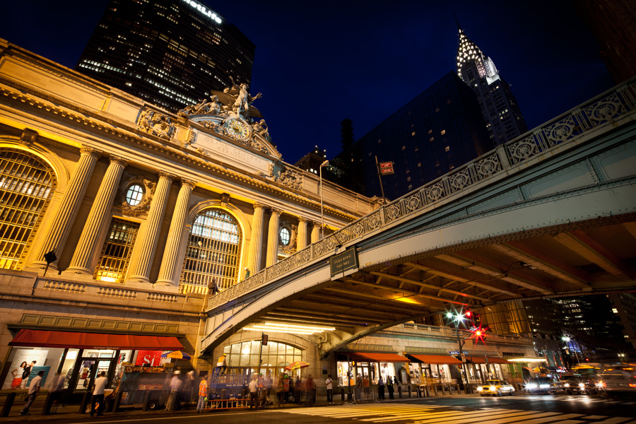 Grand Central Terminal and Chrysler Building at Night, 2012.