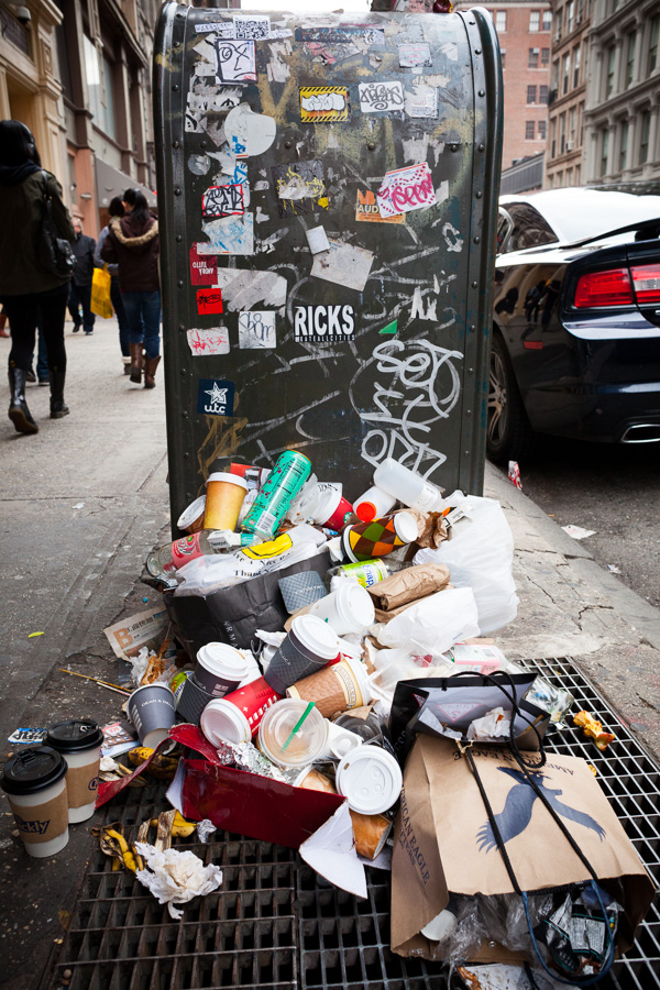 Trash, Broadway, SoHo, 2012.