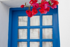 Folegandros Door and Flowers, Greece, 2011.