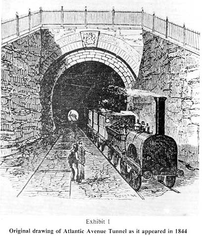 Atlantic Avenue Subway Tunnel, 1844 Tunnel View
