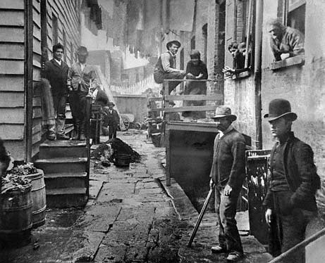 Jacob Riis Jacob Riis: Bandits' Roost (Five Points). Feb. 1888. History of New York Photography