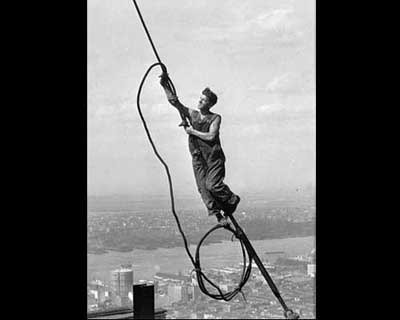 Lewis Hine: Icarus Atop Empire State Building