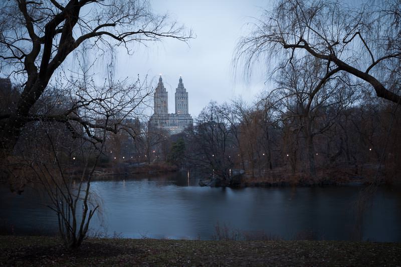 The Lake at Dusk, Central Park, New York Photography