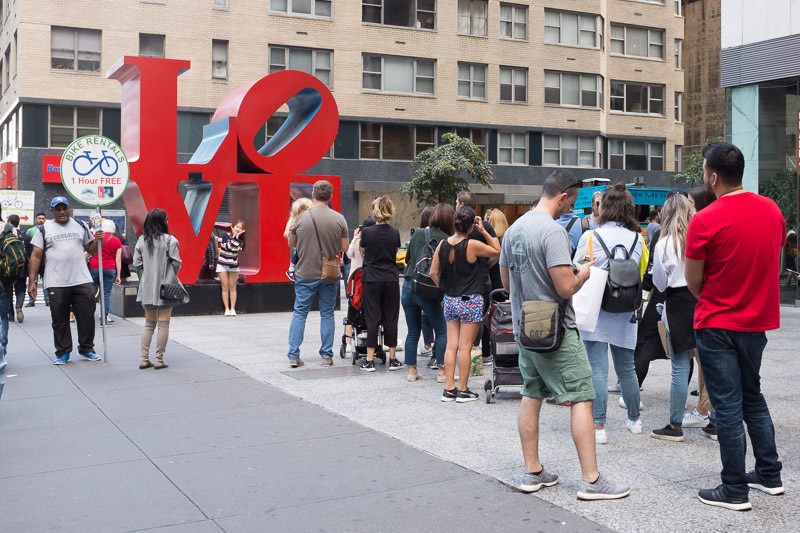 Love Statue, New York Street Photography