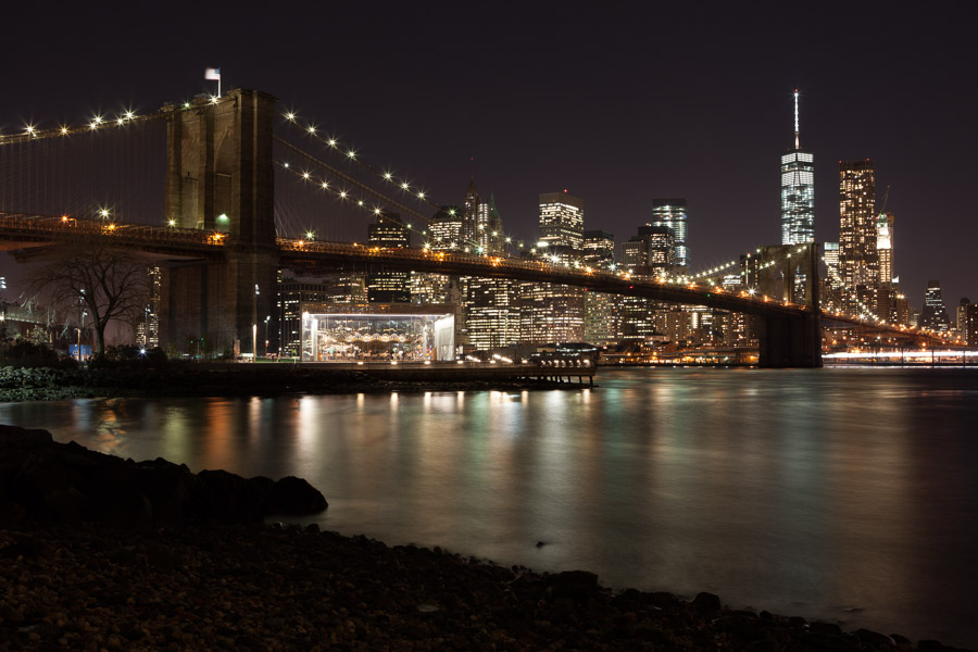 Night City Photography, Brooklyn Bridge