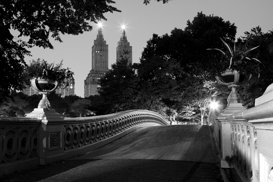 New York Fine Art Photography, Bow Bridge at Dusk, Central Park