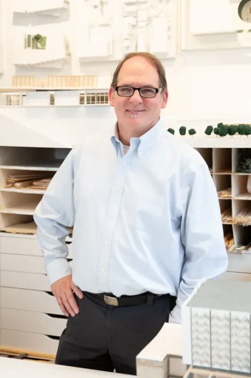 Confortable business portrait in office