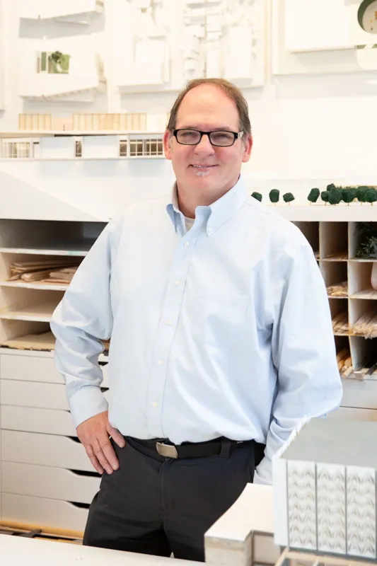 Confortable business portrait in office