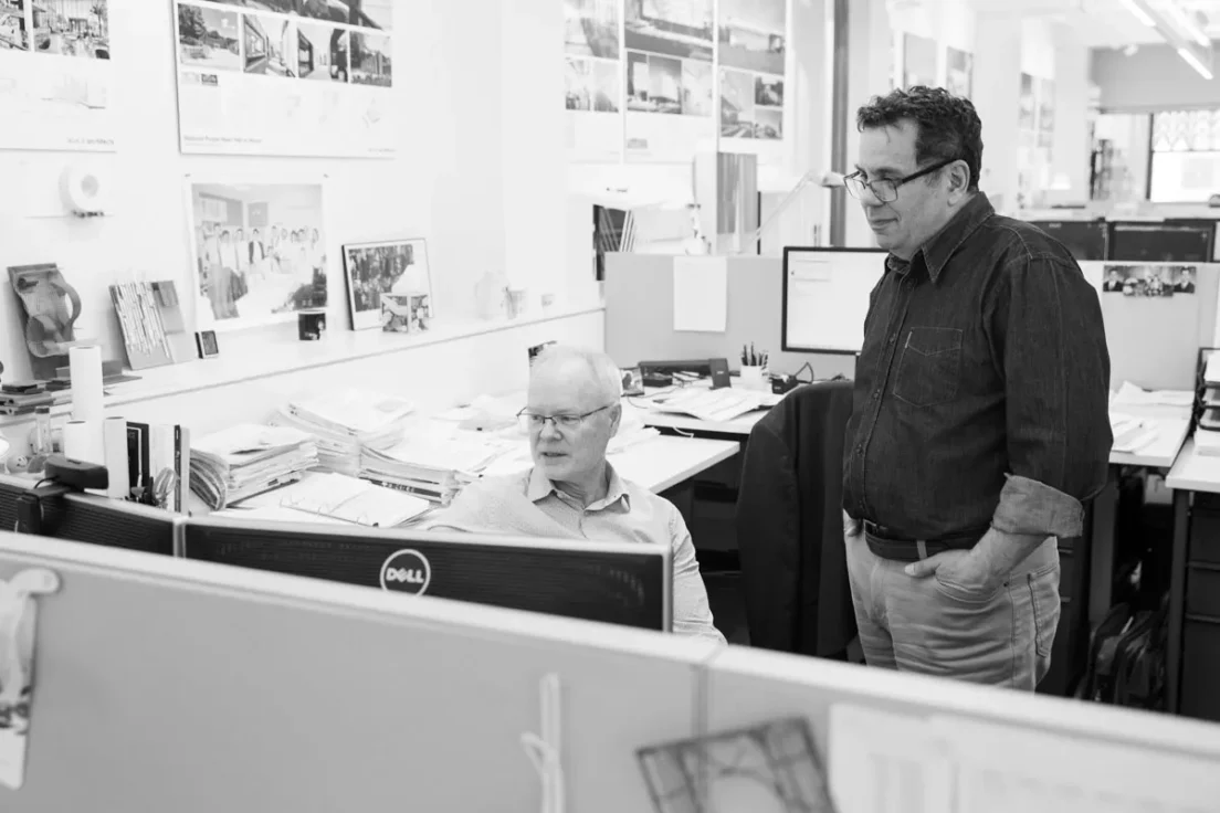 Candid office photography - architecture firm NYC