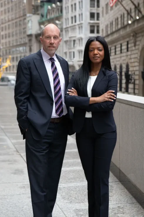 Lawyers posing in financial district - legal photography nyc