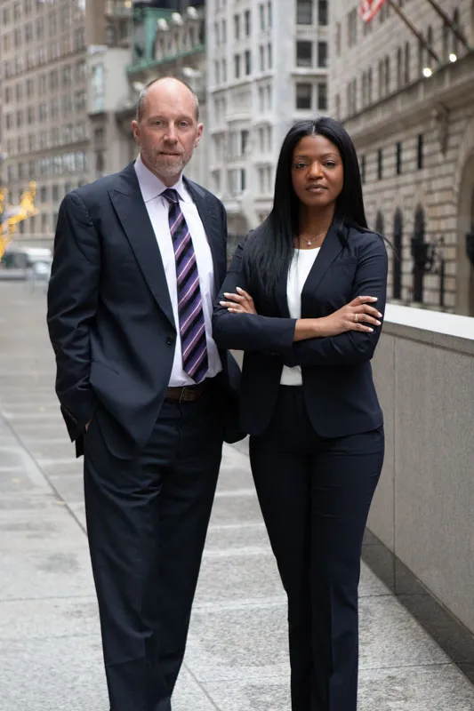Lawyers posing in financial district - legal photography nyc