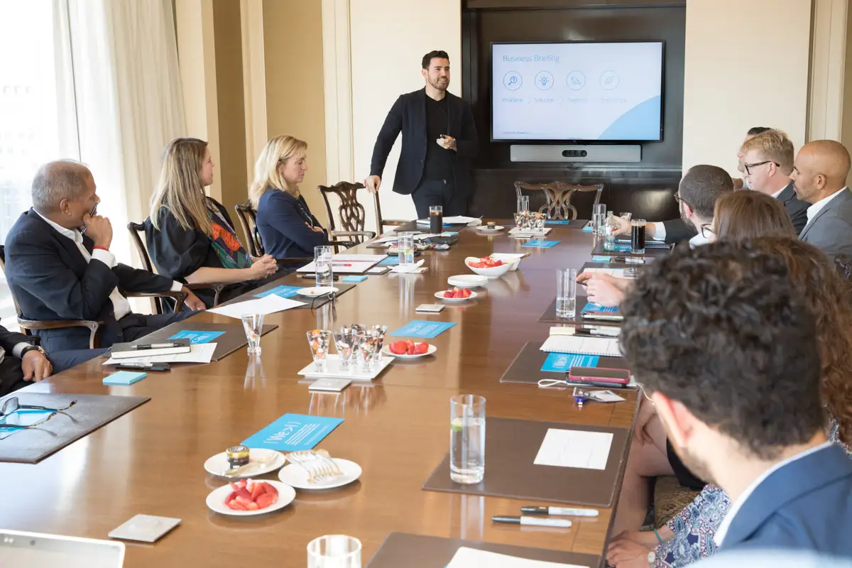 Breakout workshop roundtable • Midtown, NYC • corporate meeting photographer NYC