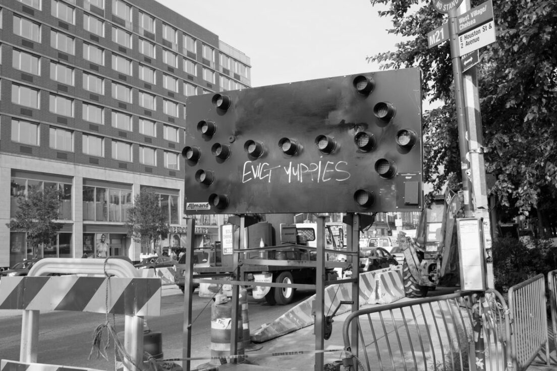Evict Yuppies, East Village, 2015