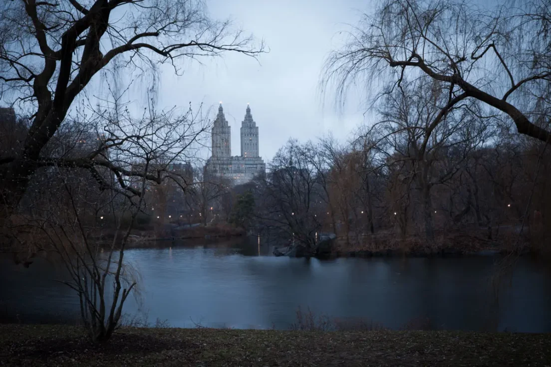 The Lake in Blue, Central Park, 2014