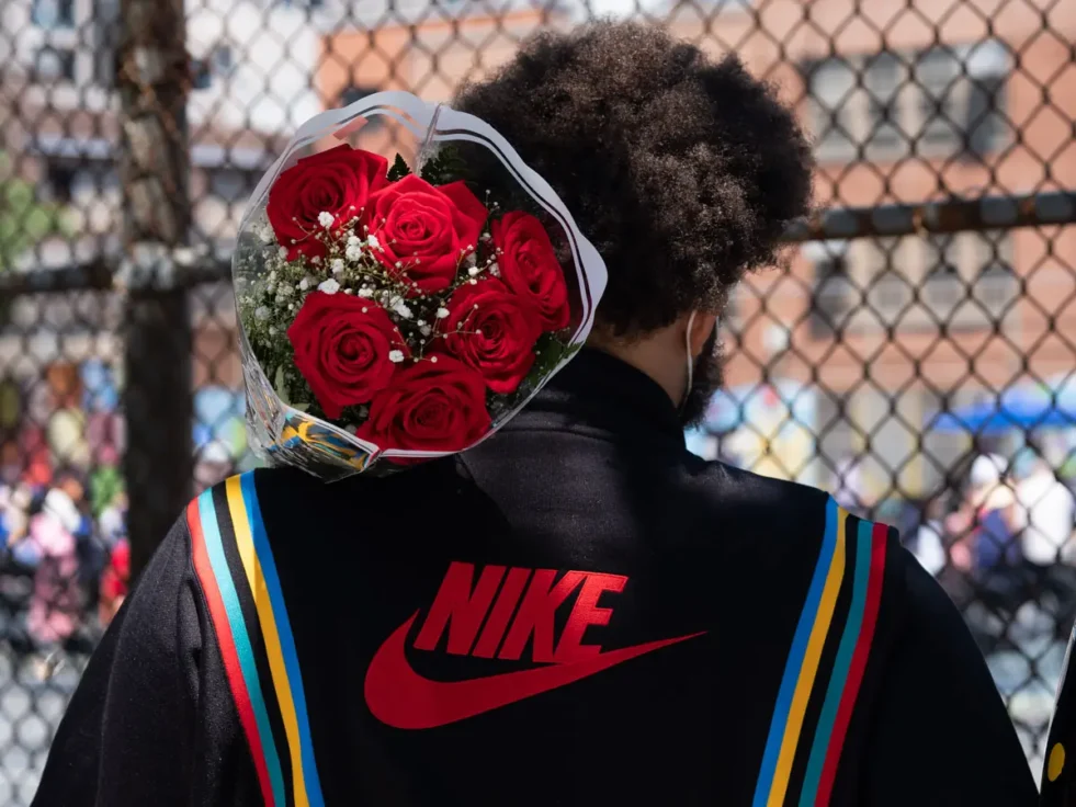 Roses & Nike Jacket, Brooklyn, 2021