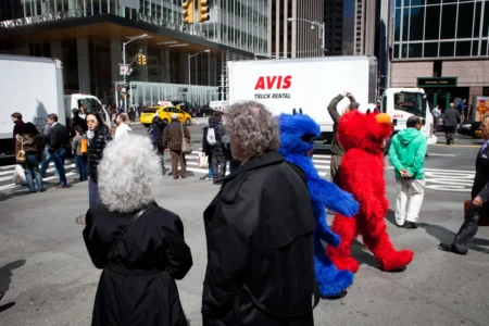 Elmo & Bank of America Building, 2012