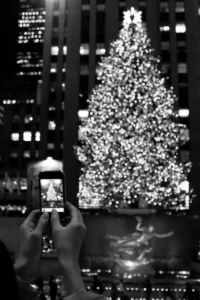 Rockefeller Center Christmas Tree & iPhone, 2009