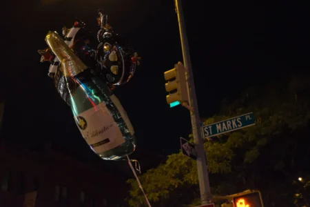 St. Marks & Champagne Baloon, East Village, 2014