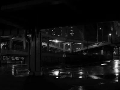 Under The FDR Highway in Storm, 2021