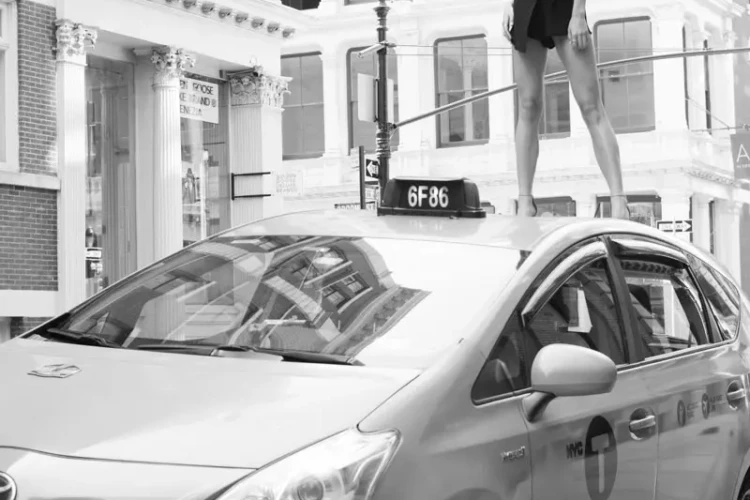 Fashion Shoot and Taxi, SoHo, 2017