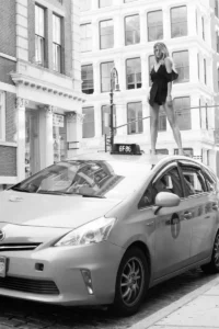 Fashion Shoot and Taxi, SoHo, 2017