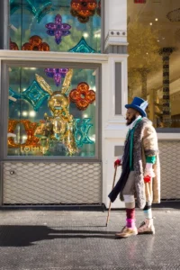 Louis Vuitton, Man and Cane, SoHo, 2017