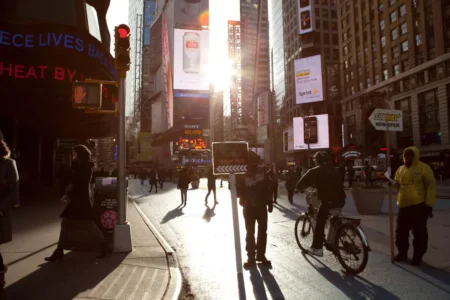 Irish Pub & Subway, Times Square, 2012