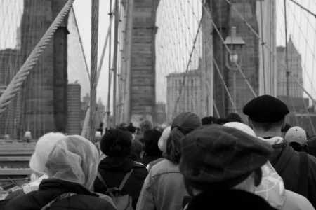 Crowd on the Brooklyn Bridge 2, 2009