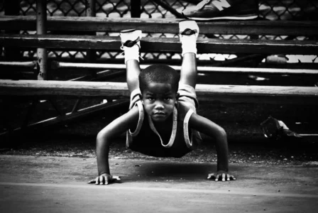 Pushups, Rucker Park, 2003