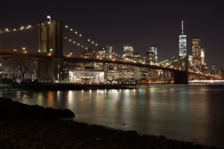 Brooklyn Bridge at Night From Dumbo, 2014