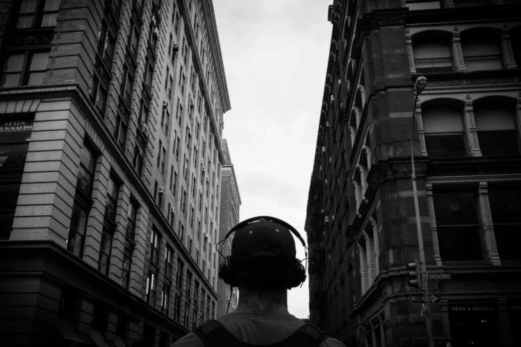 Headphones, Soho, 2013