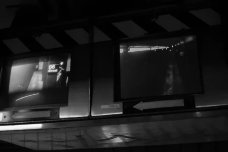 CRT and Phone, Subway, 2015