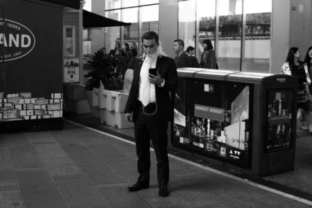 Vaping in Times Square, 2016