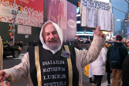 Where Will You Spend Eternity?, Times Square, 2017