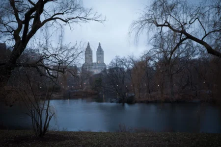 The Lake in Blue, Central Park, 2014