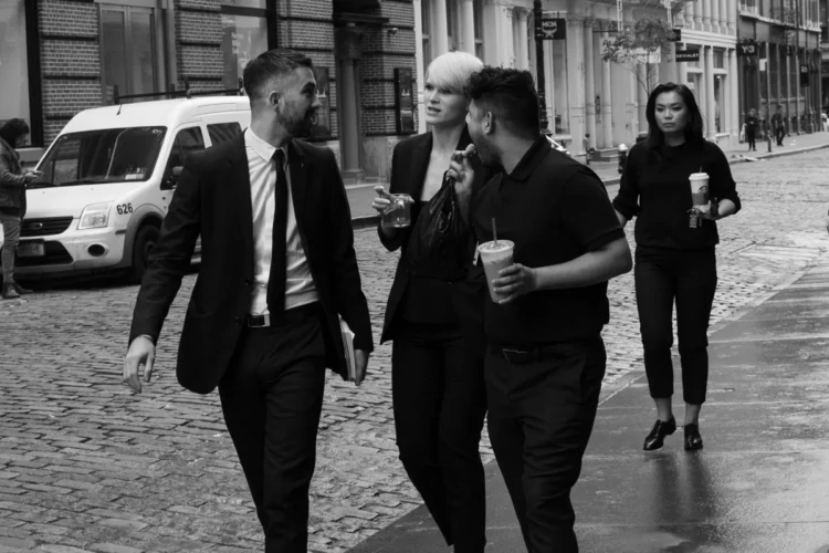 Fashion Crowd with Tea and Coffee, SoHo, 2019