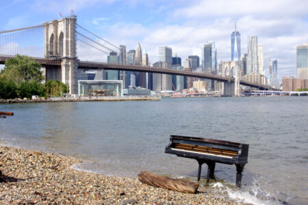 Piano and Brooklyn Bridge, 2021