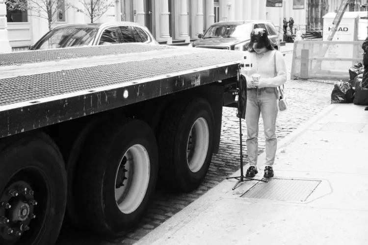 Selfie and Truckbed, Greene Street, 2021