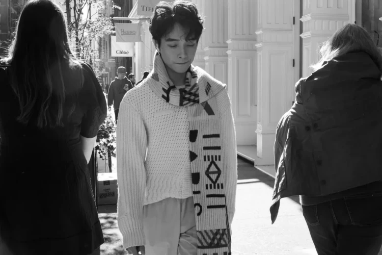 Scarf and Sweater, Greene Street, 2022