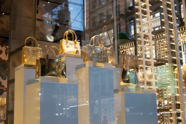 Prada Gold Bags, Prince & Broadway, 2022