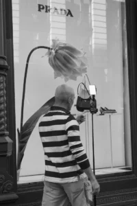 Tiktoker, Prada Store, SoHo, 2023