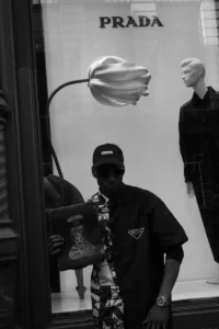 Richie & Self Portrait in Prada Shirt, SoHo, 2023
