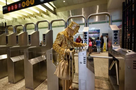 Subway Performer, Times Square, 2012