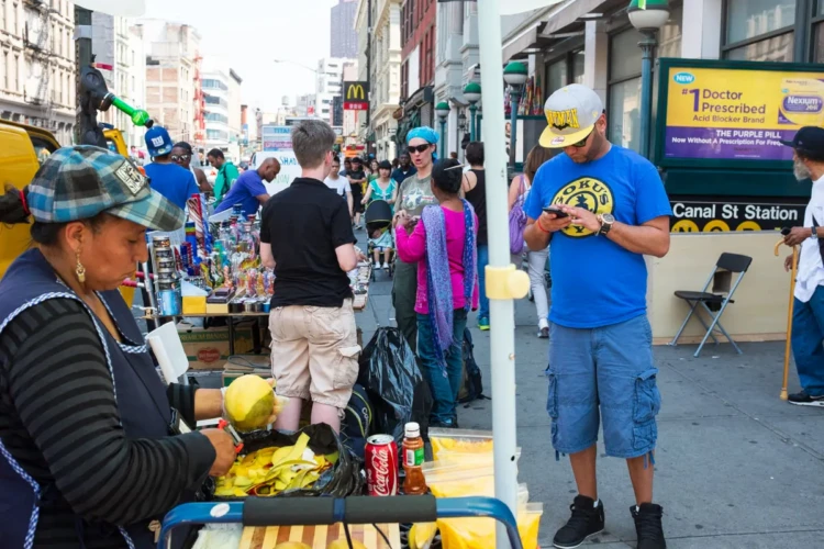 Canal Street in Blue & Yellow, 2014