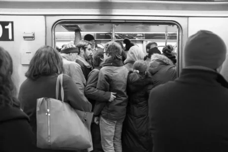 Packed Subway, 2016
