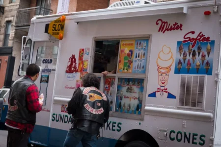 Hells Angels Getting Ice Cream, East Village, 2017