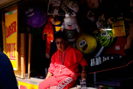 Coney Island Carney in Red, 2019