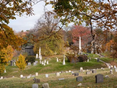 Greenwood Cemetery with Fall Colors, 2021