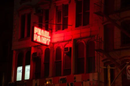 Pearl Paint Sign at Night, Canal Street, 2015