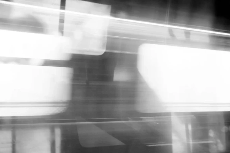 Subway Window in B&W, 2022